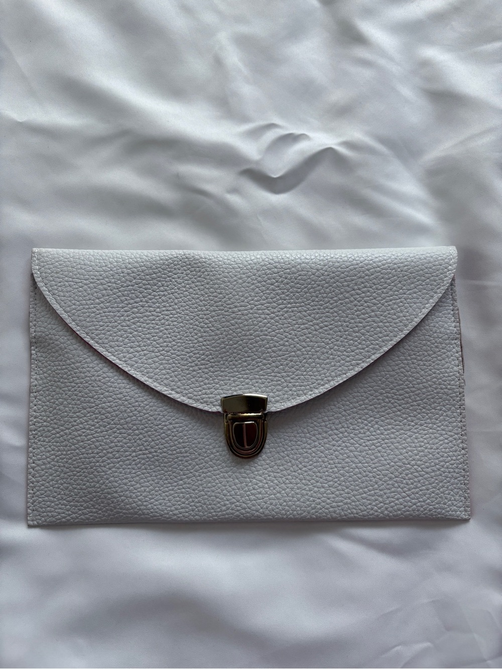 White Envelope Clutch